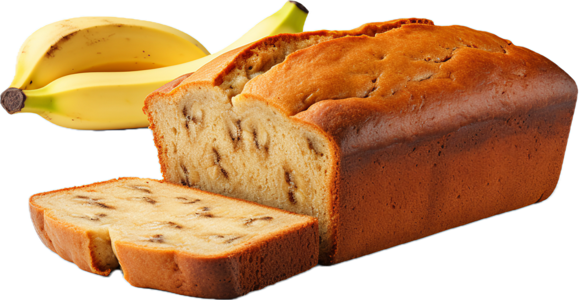 Banana bread png with AI generated.