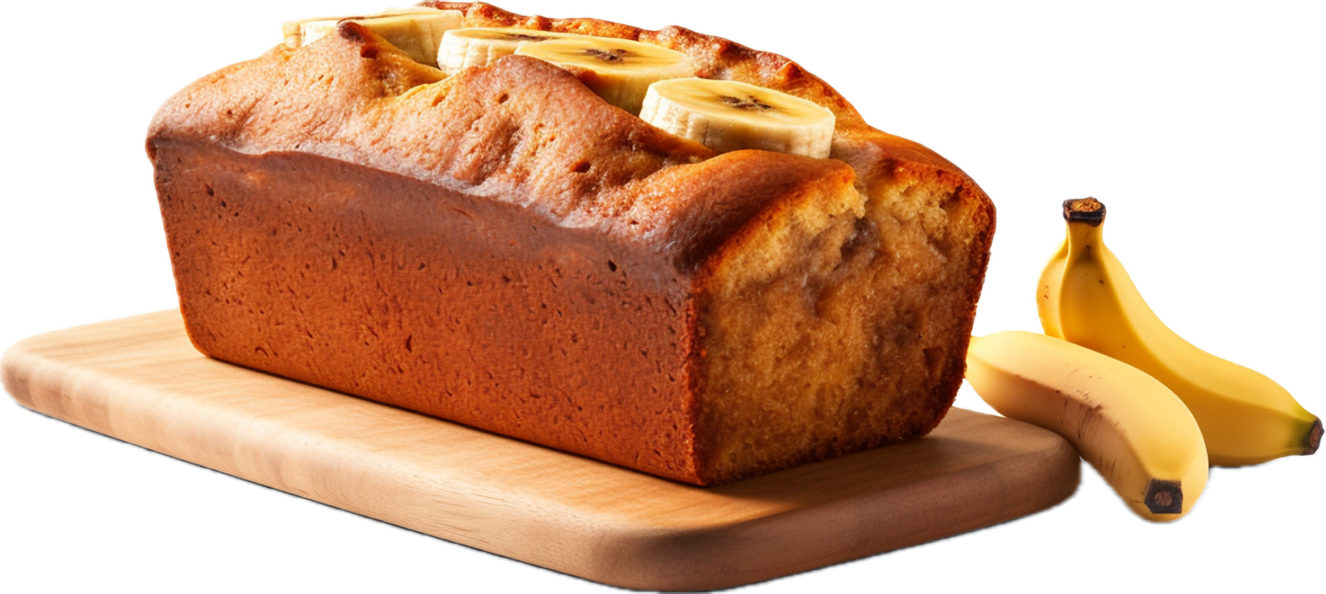 Banana bread png with AI generated.