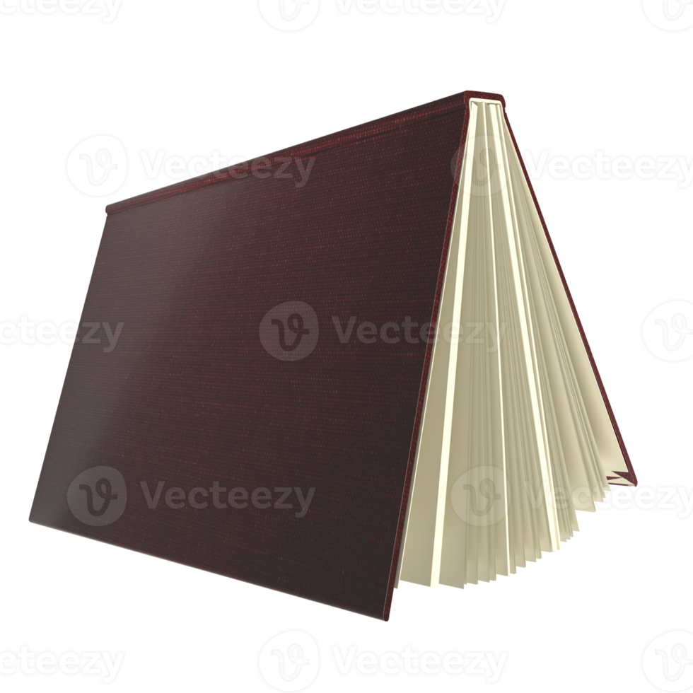 The Book fly for learn or magic concept 3d rendering png