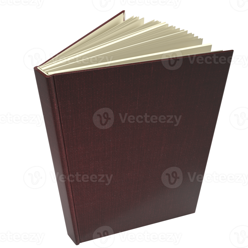 The Book fly for learn or magic concept 3d rendering png
