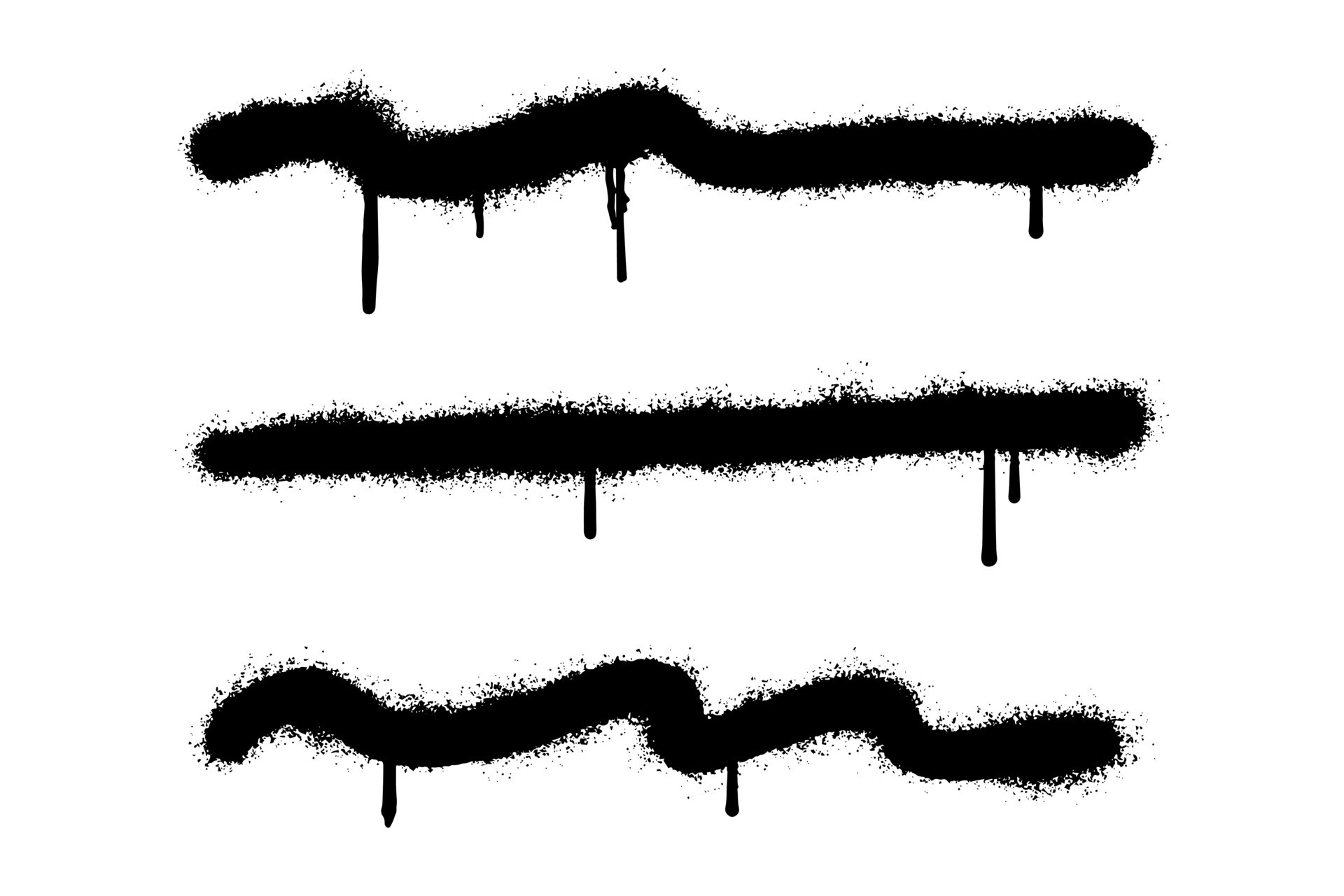 Spray Graffiti Underline Sprayed isolated on white background. 34617843 Vector Art at Vecteezy