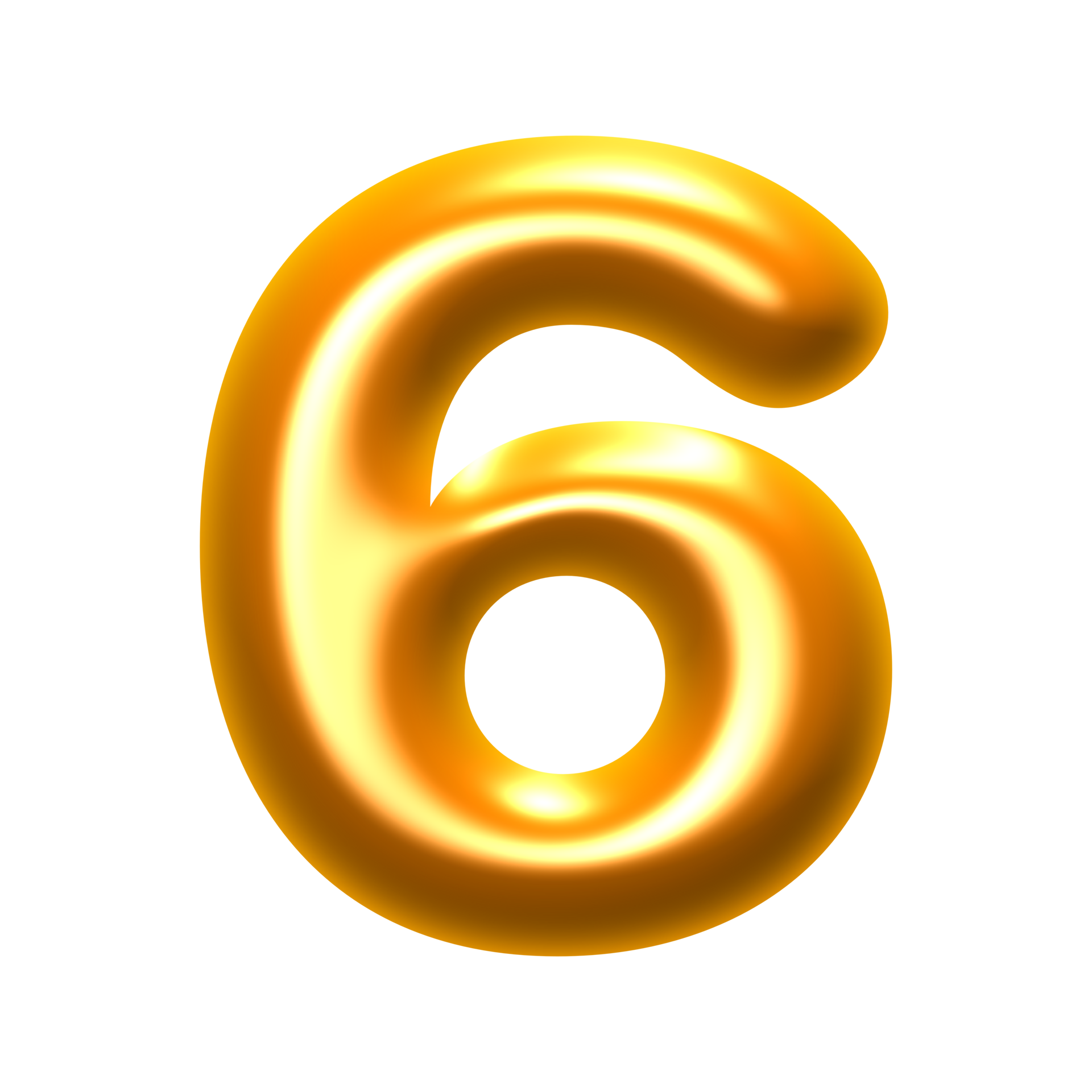 Golden 3D numbers PNG file 34617963 PNG