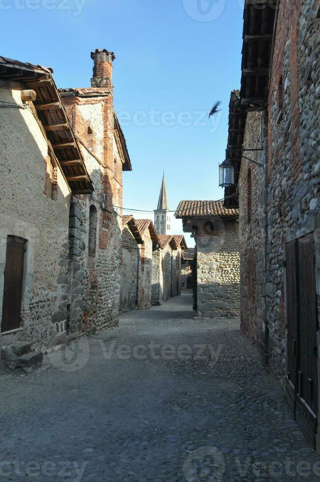 Ricetto medieval village in Candelo photo