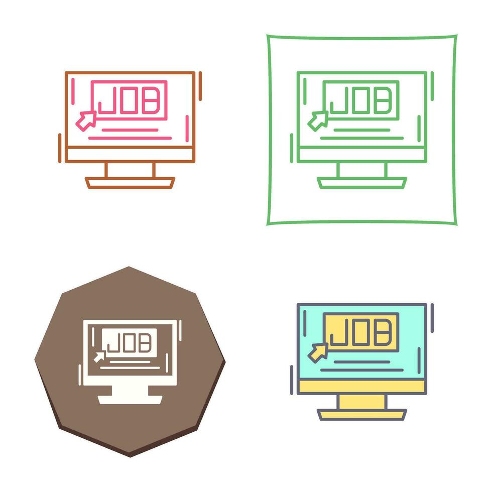 icono de vector de trabajo