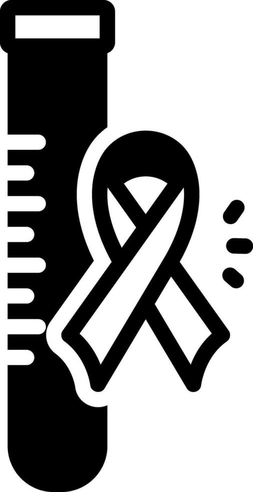 solid icon for hiv vector