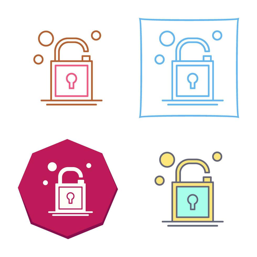 Open Lock Vector Icon