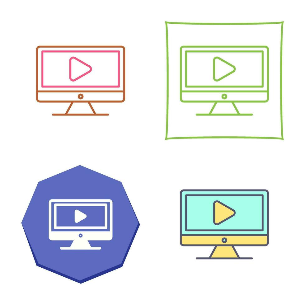 Video Lesson Vector Icon