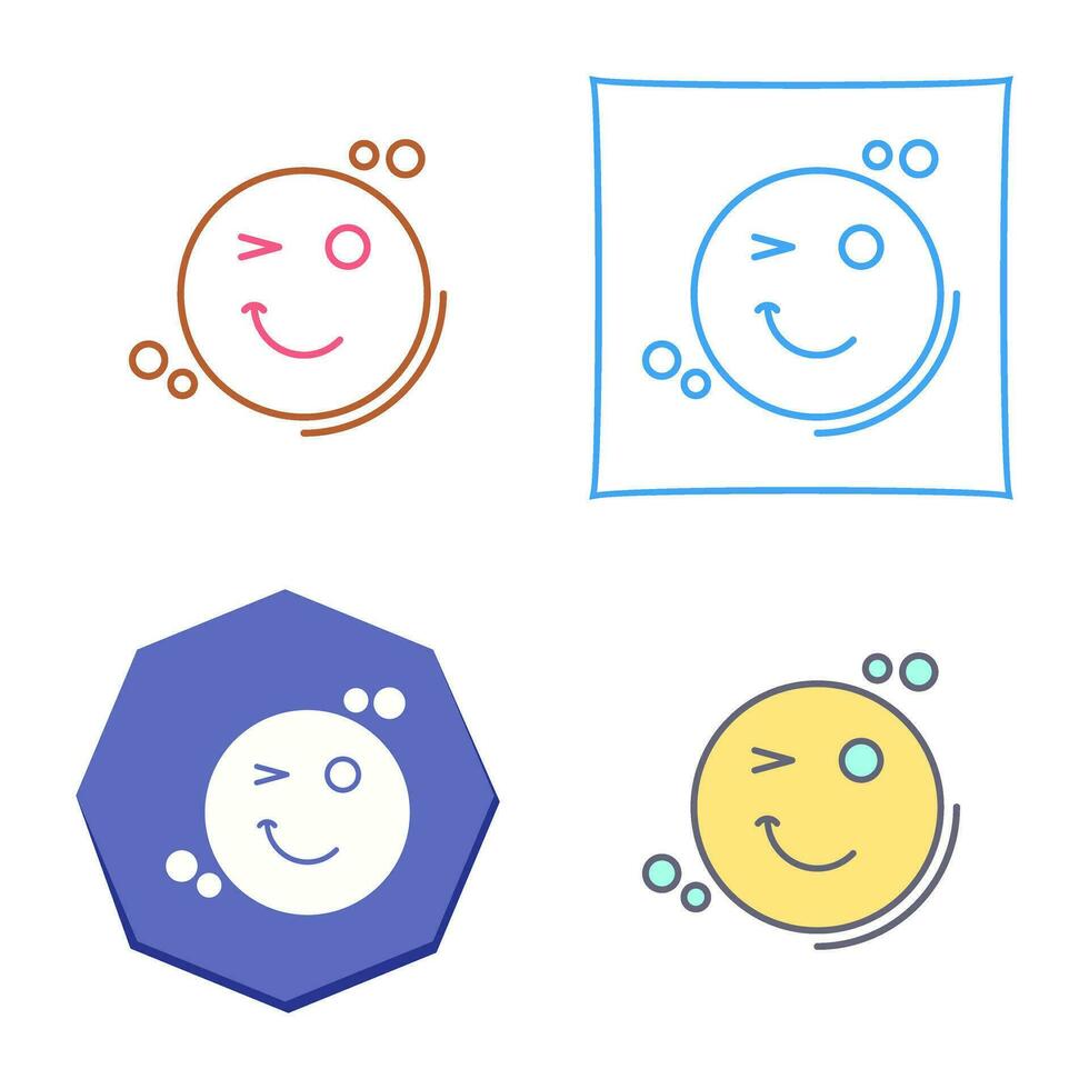 Wink Vector Icon
