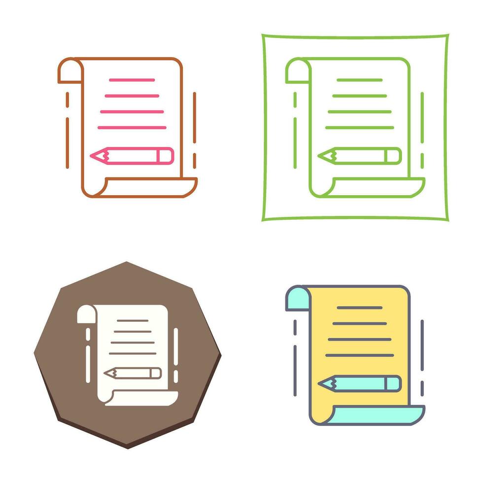Write Vector Icon