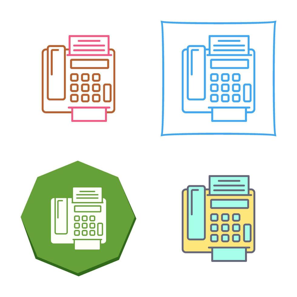 fax Machine Vector Icon