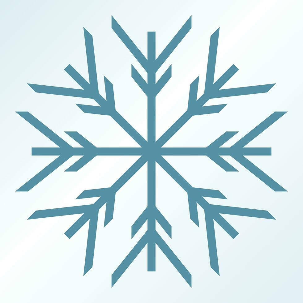 christmas snow icon, vector isolated on blue background. ornament design for posters, greeting cards, brochures, banners, social media.