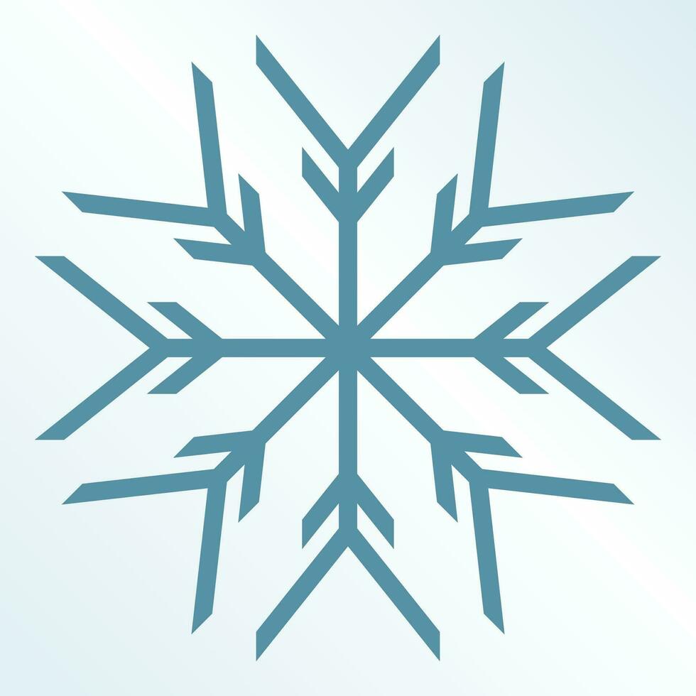 christmas snow icon, vector isolated on blue background. ornament design for posters, greeting cards, brochures, banners, social media.