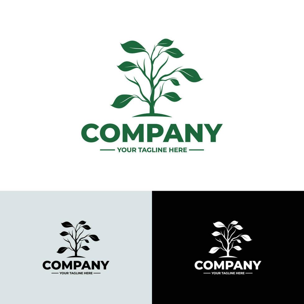 Tree logo template design inspiration vector