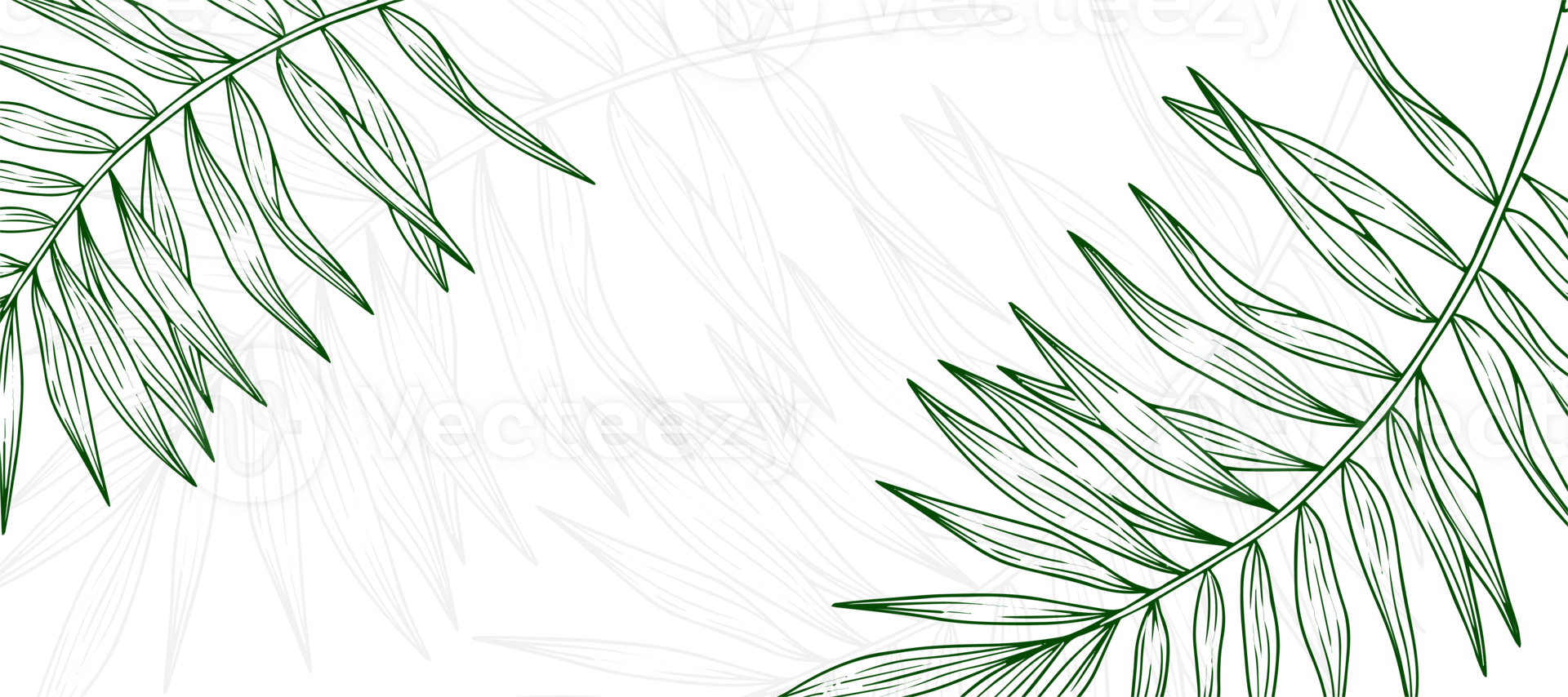 Palm Leaf Outline Abstract background Wallpaper png