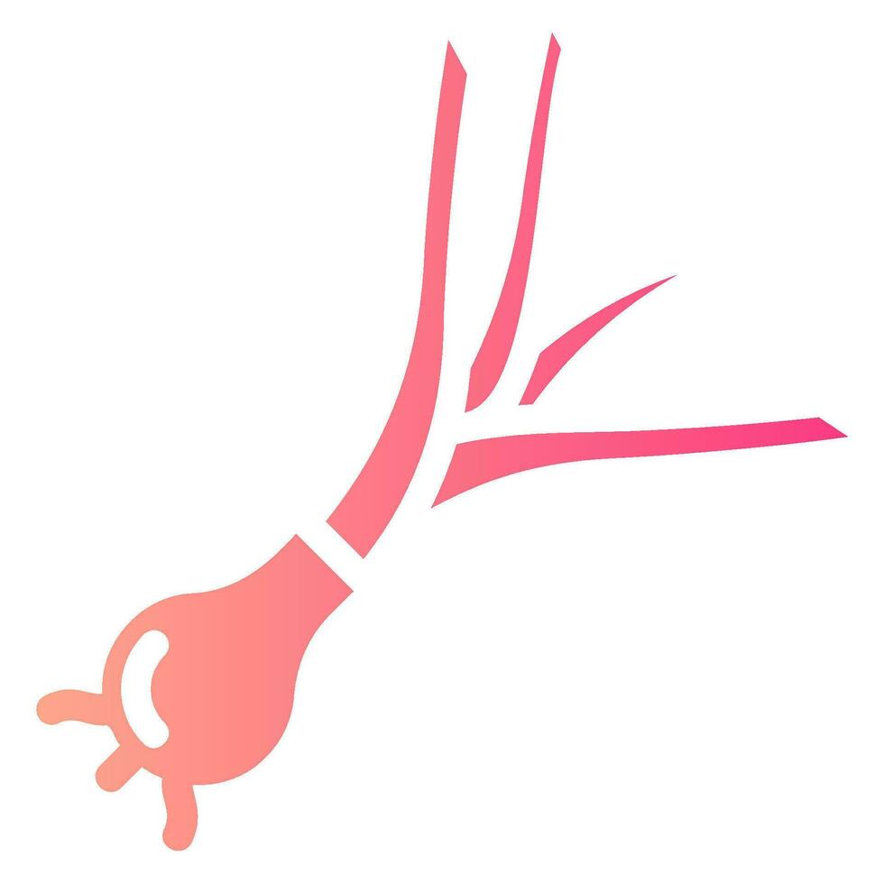 green onion gradient icon vector