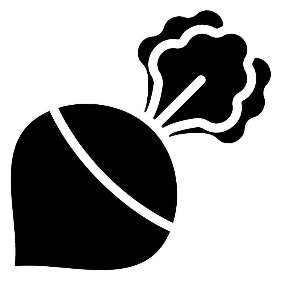 turnip glyph icon vector