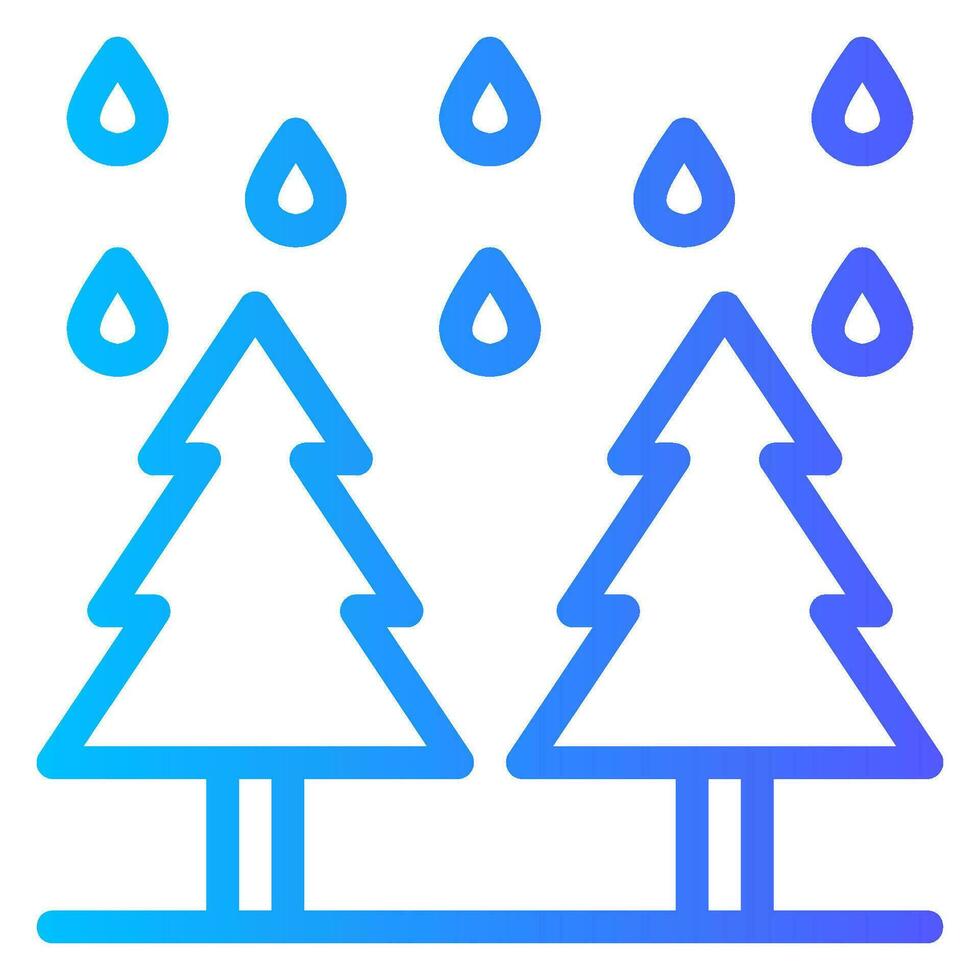 forest gradient icon vector