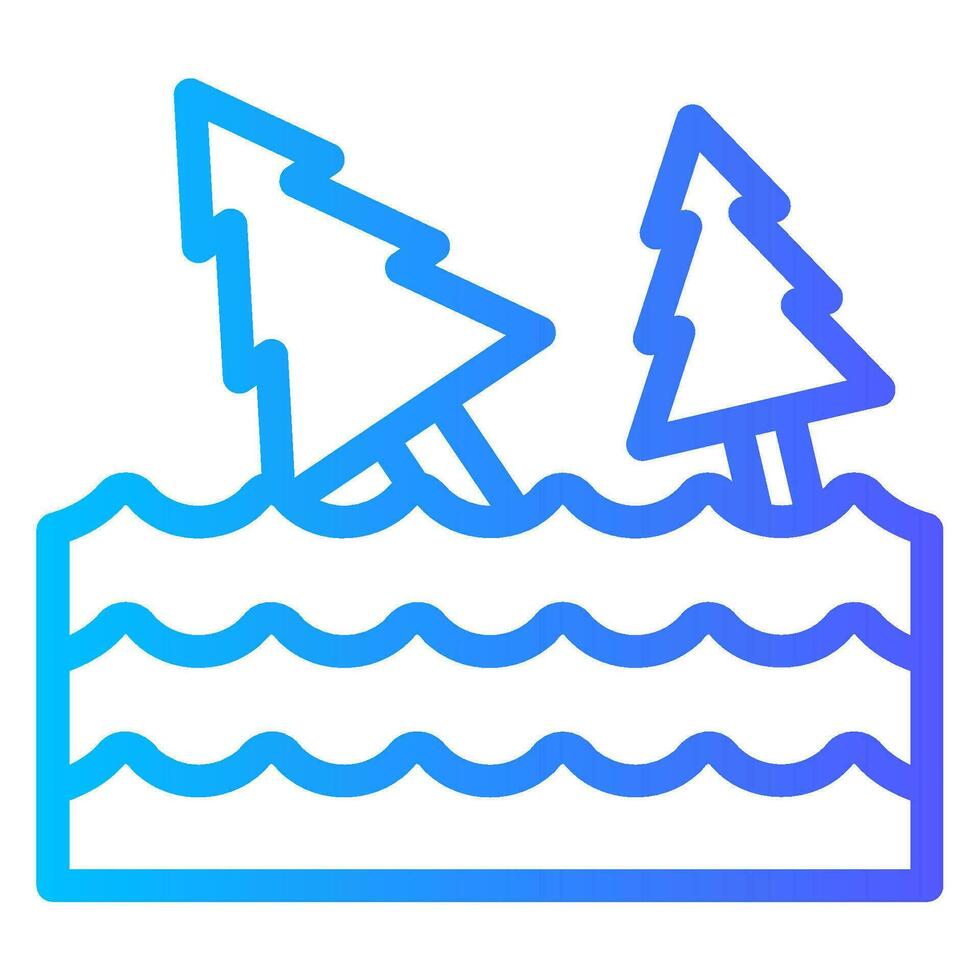 flood gradient icon vector