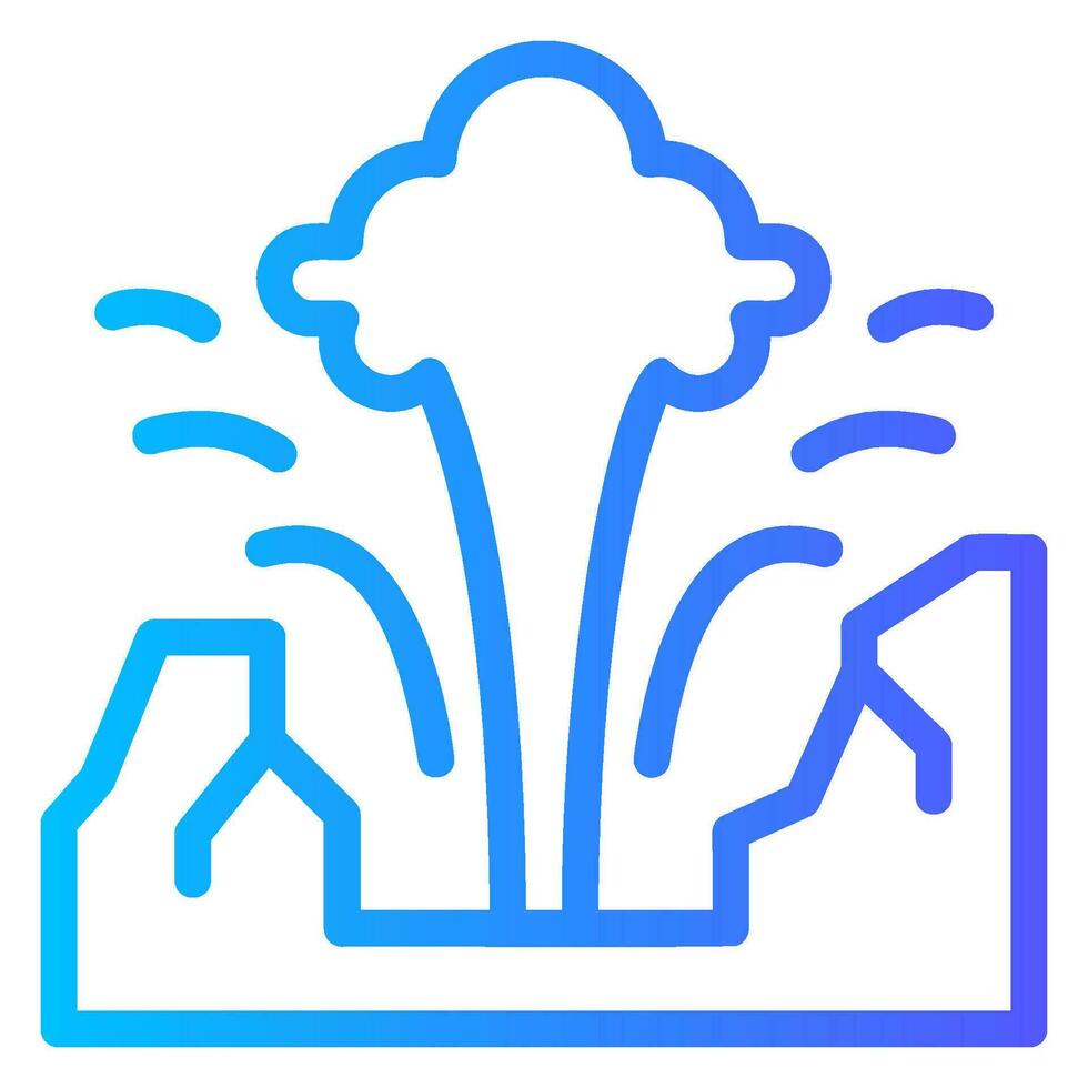 geyser gradient icon vector
