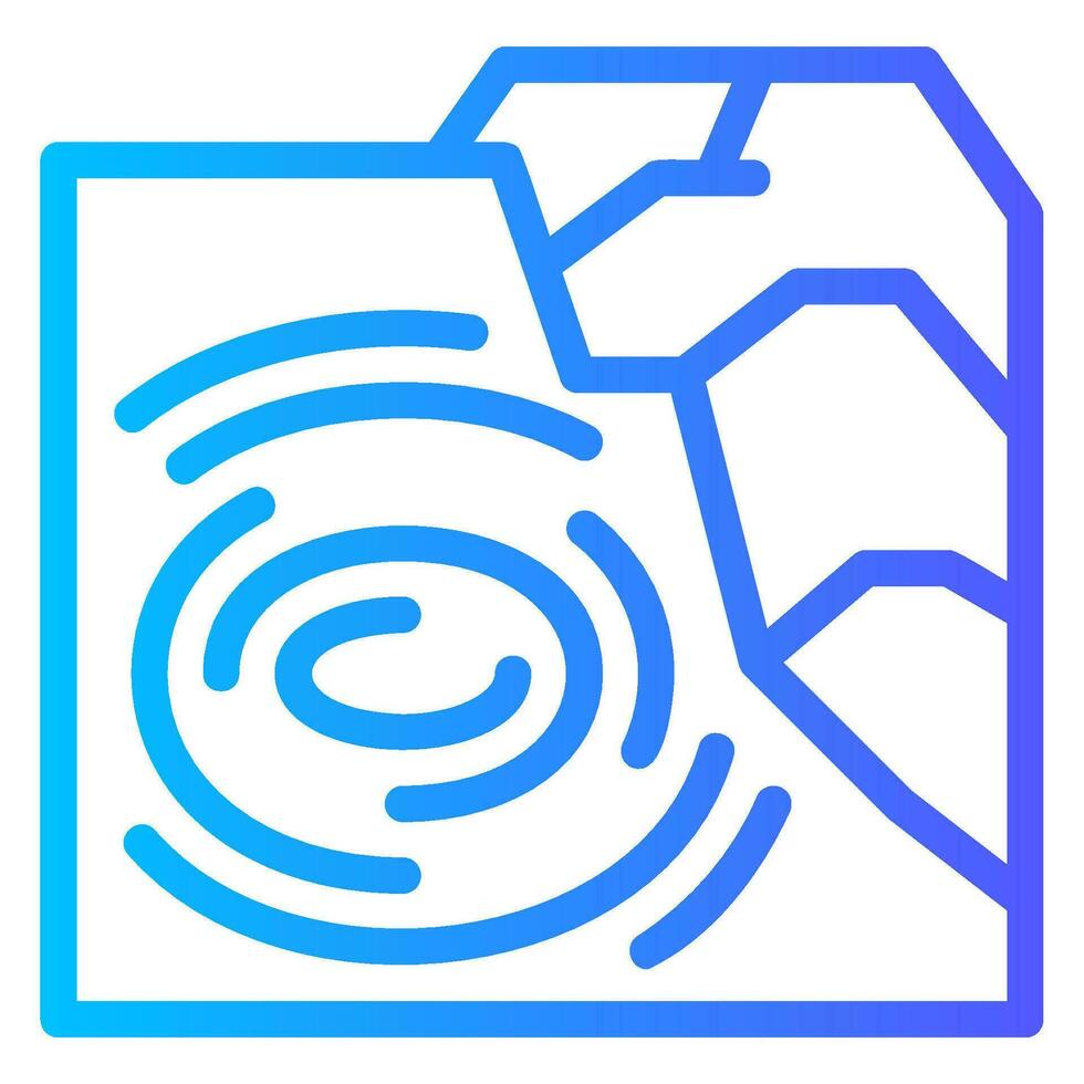 swirl current gradient icon vector