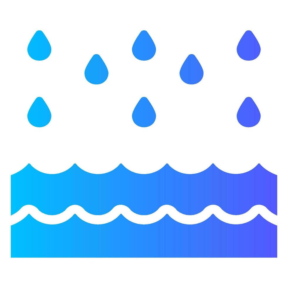 water drops gradient icon vector