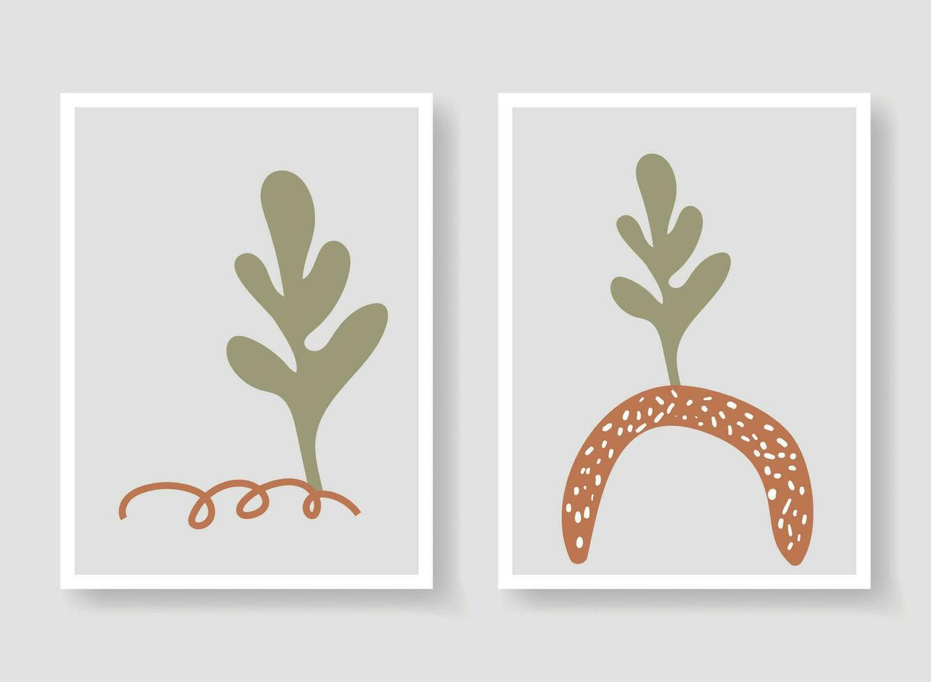 aesthetic wall decor vector or print template