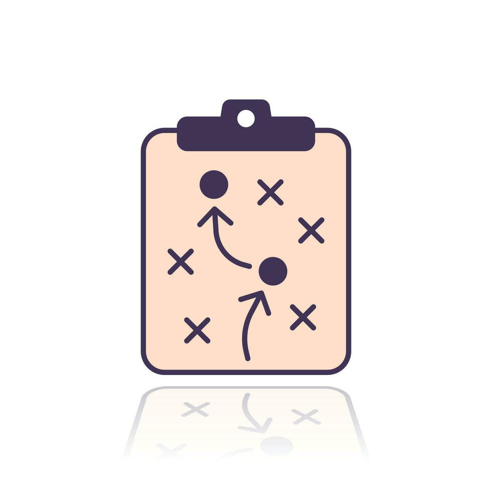 playbook icon, game plan vector