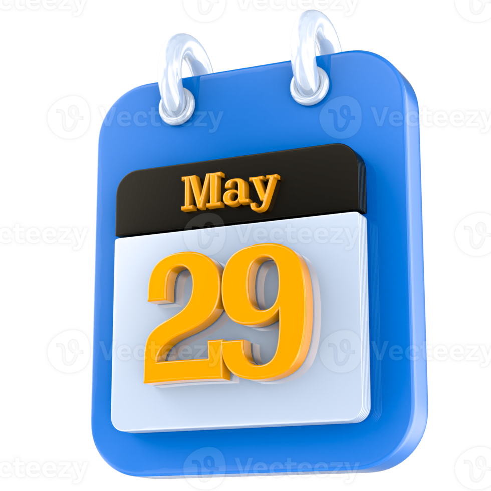 icon calendar 3D Rendering png