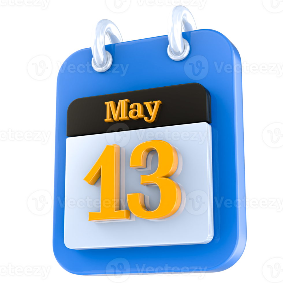 icon calendar 3D Rendering png