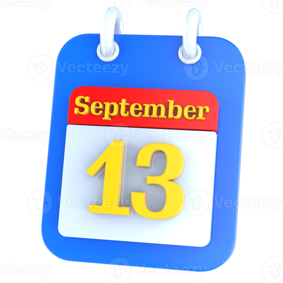 icon calendar 3D Rendering png