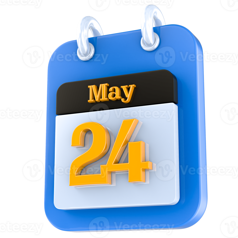 icon calendar 3D Rendering png
