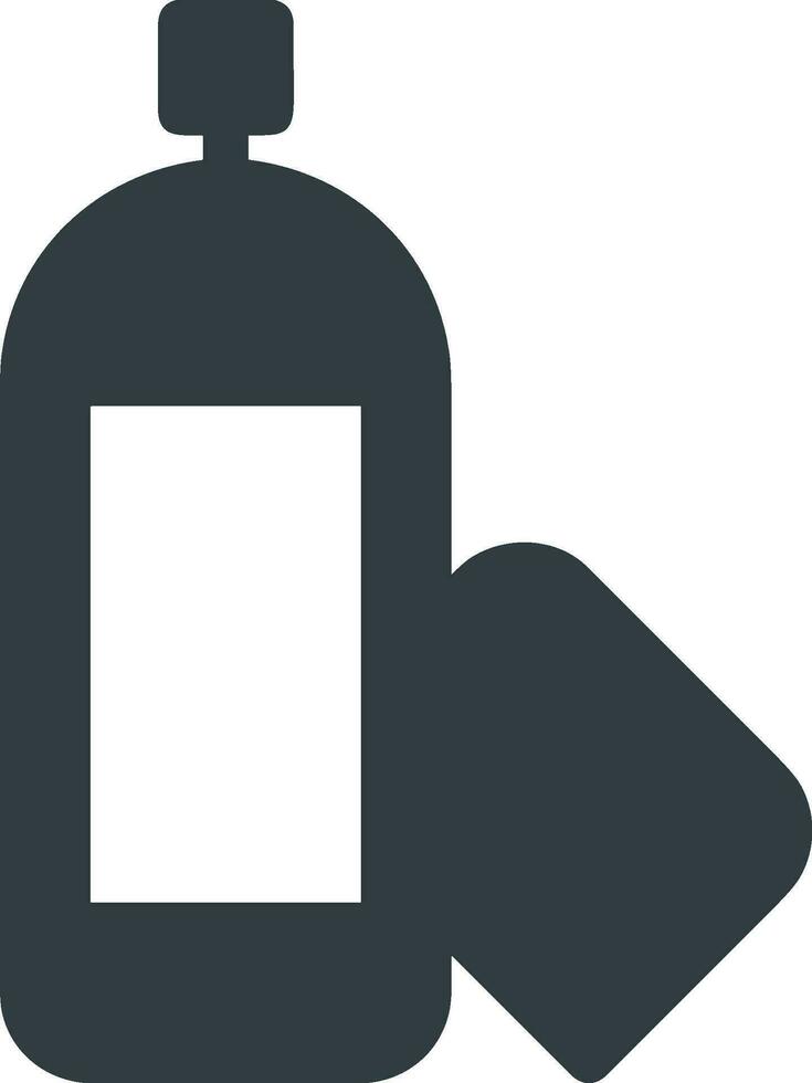 Bottle drink icon symbol vector image. Illustration of the drink water bottle glass design image