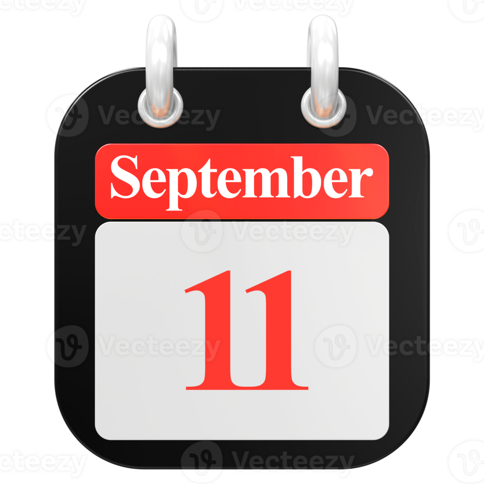 3D Render Of UI Icon September Day 11 png