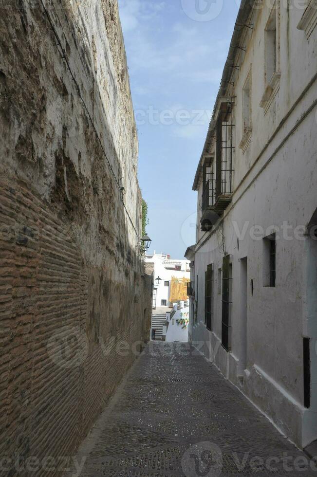 View of the city of Arcos De La Frontera photo