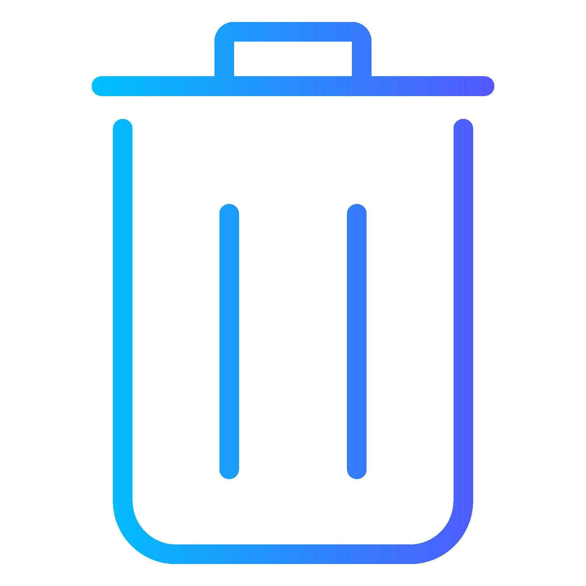 trash gradient icon 34621310 Vector Art at Vecteezy