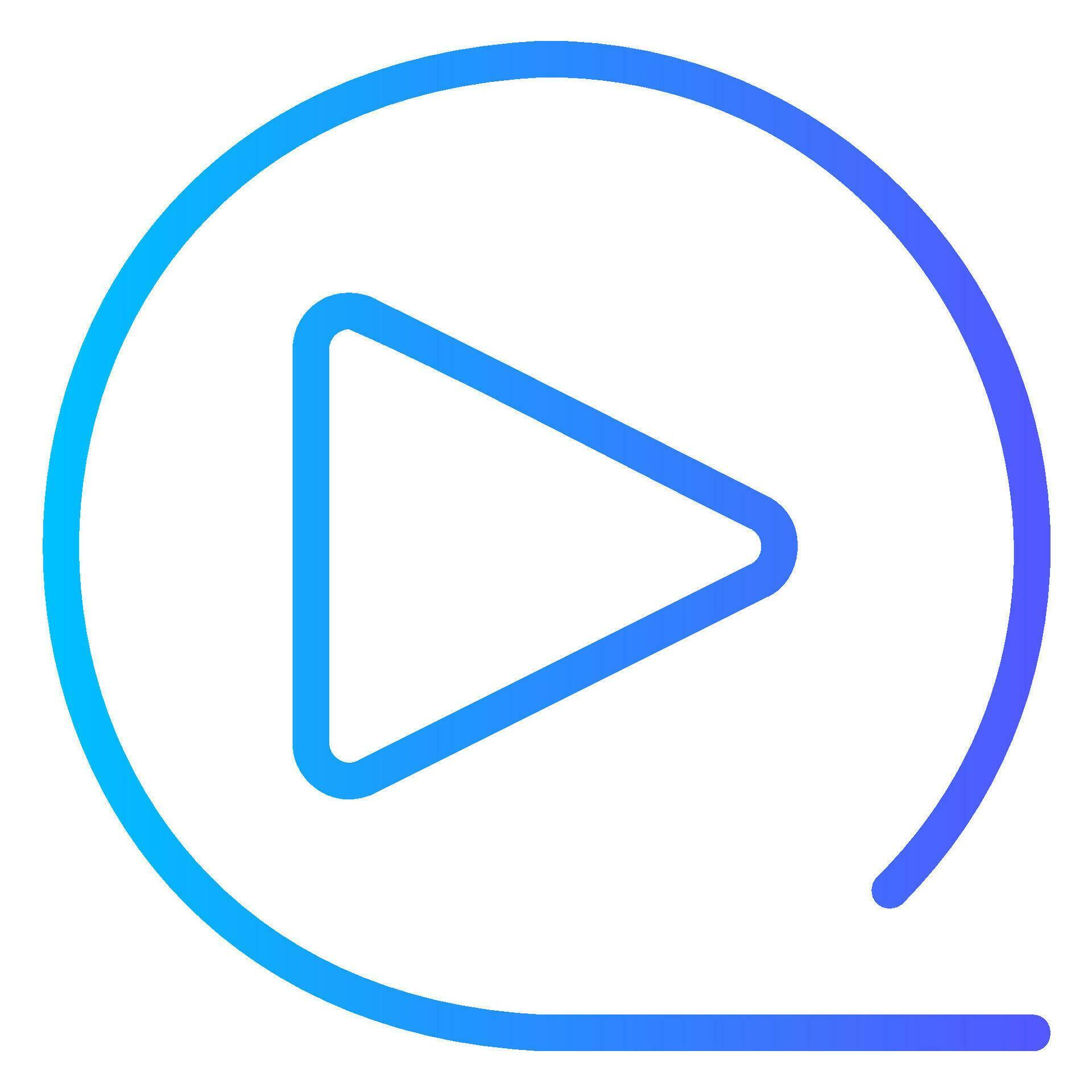 play gradient icon 34621344 Vector Art at Vecteezy
