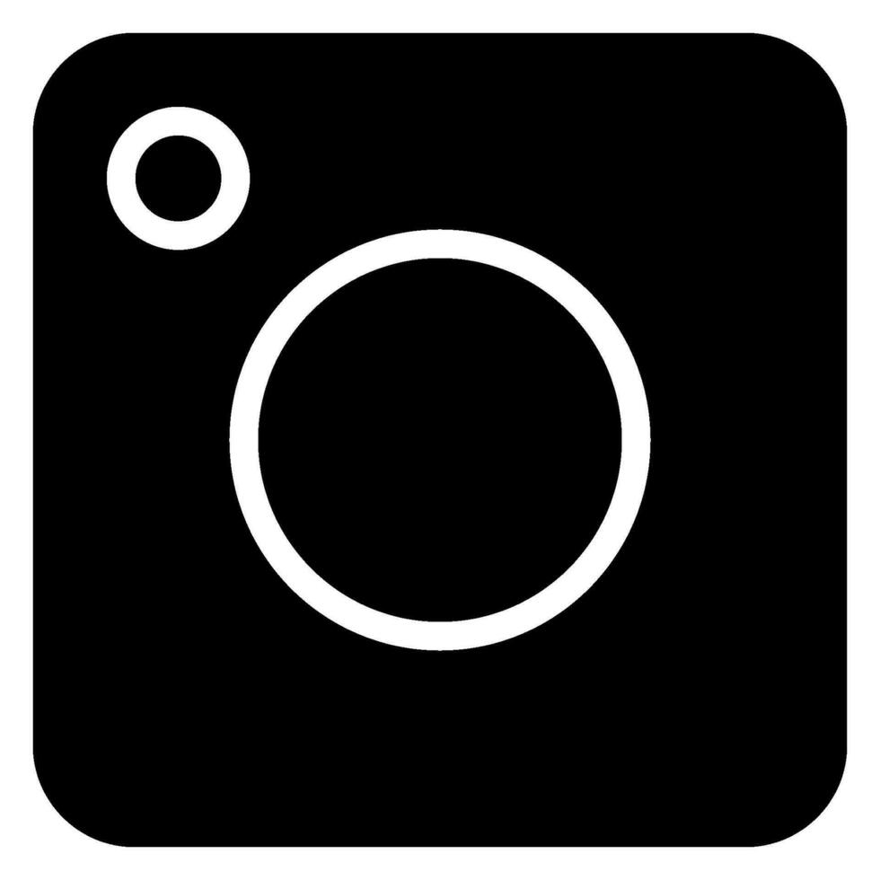 camera glyph icon vector