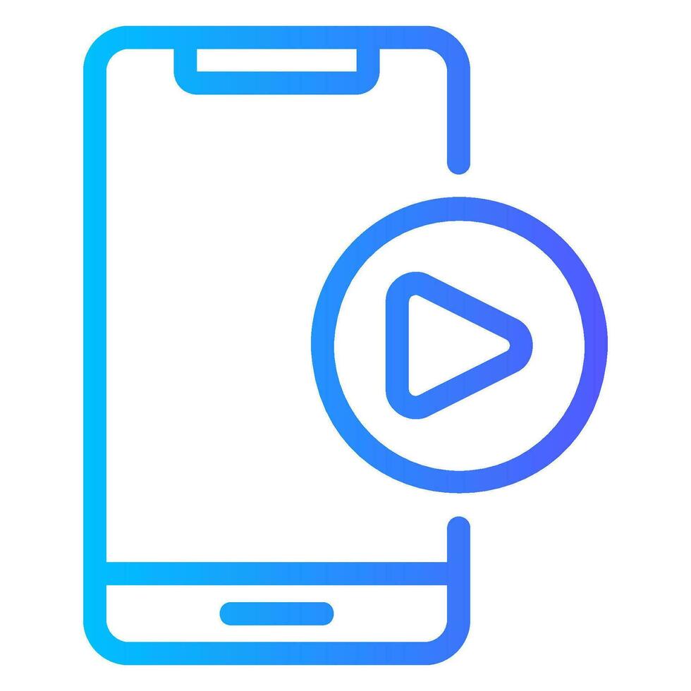 teléfono inteligente degradado icono vector