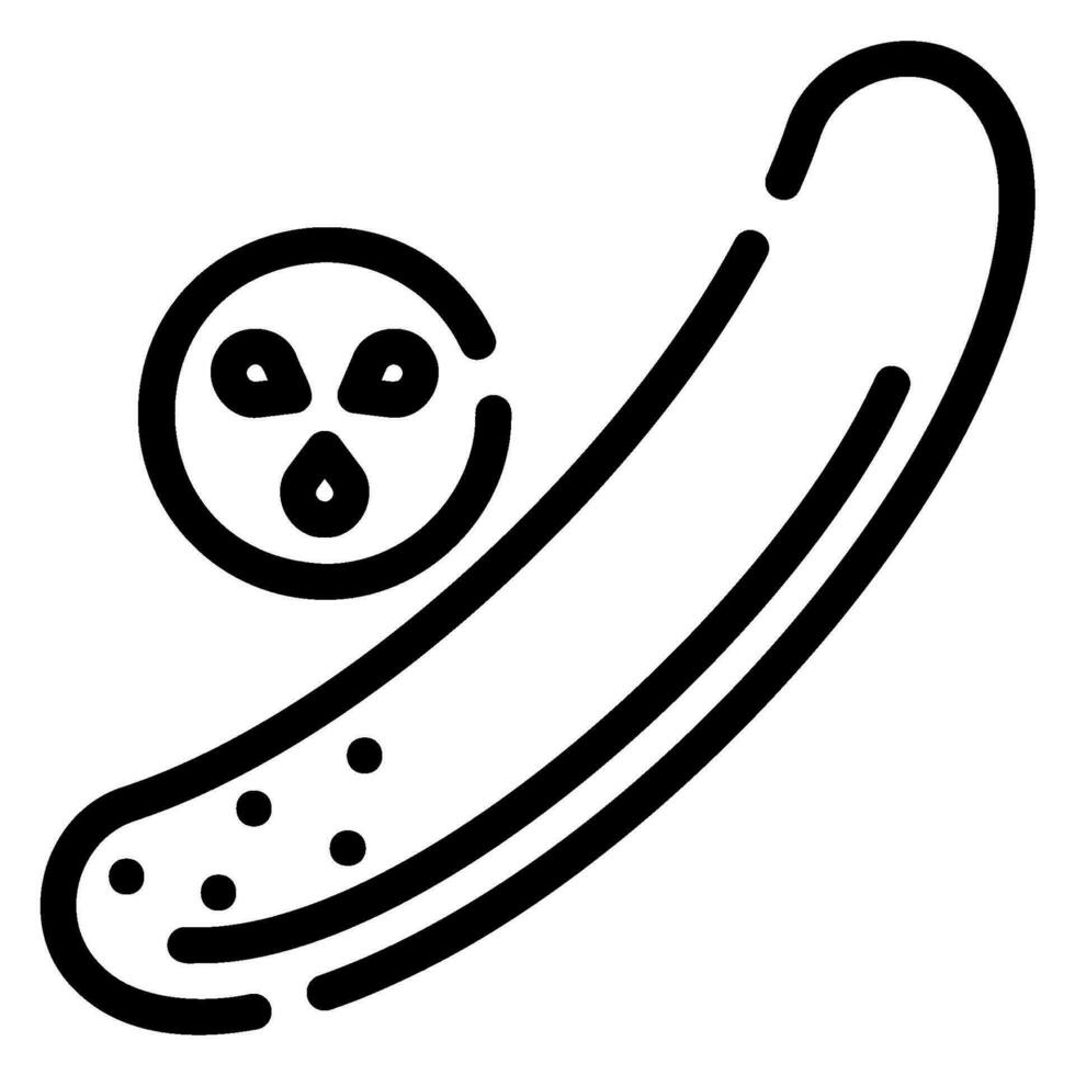 cucumber line icon vector