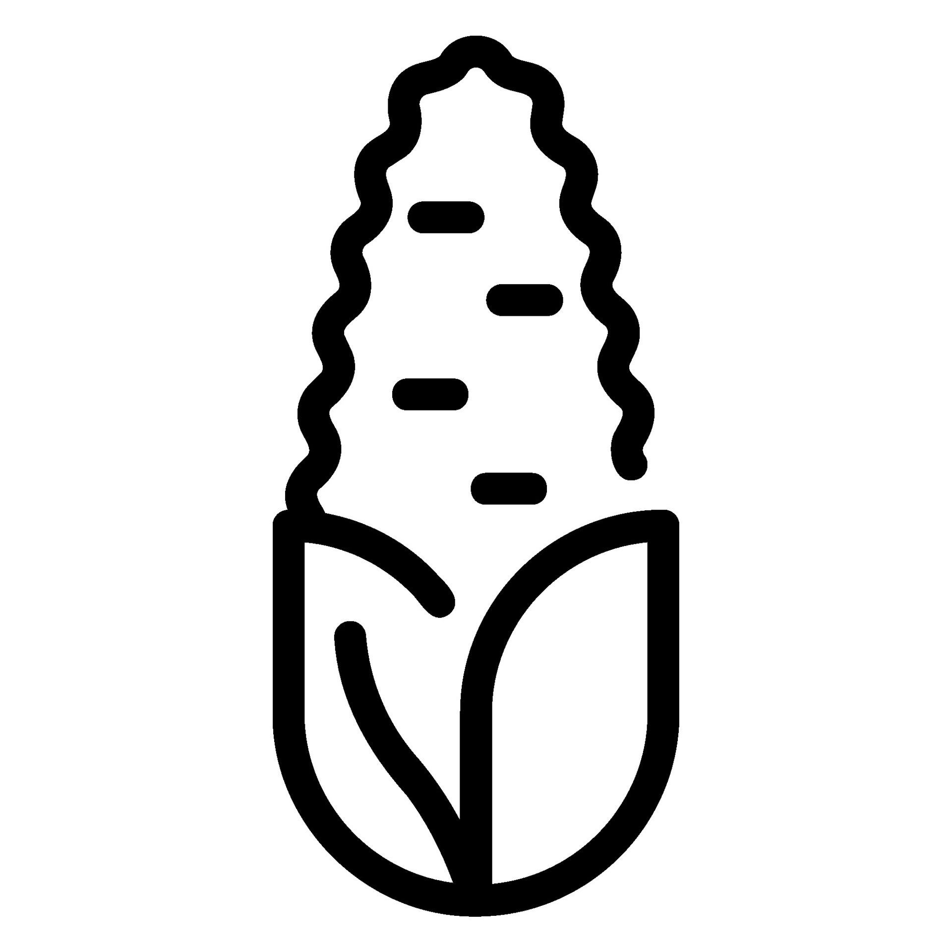 corn line icon 34621468 Vector Art at Vecteezy