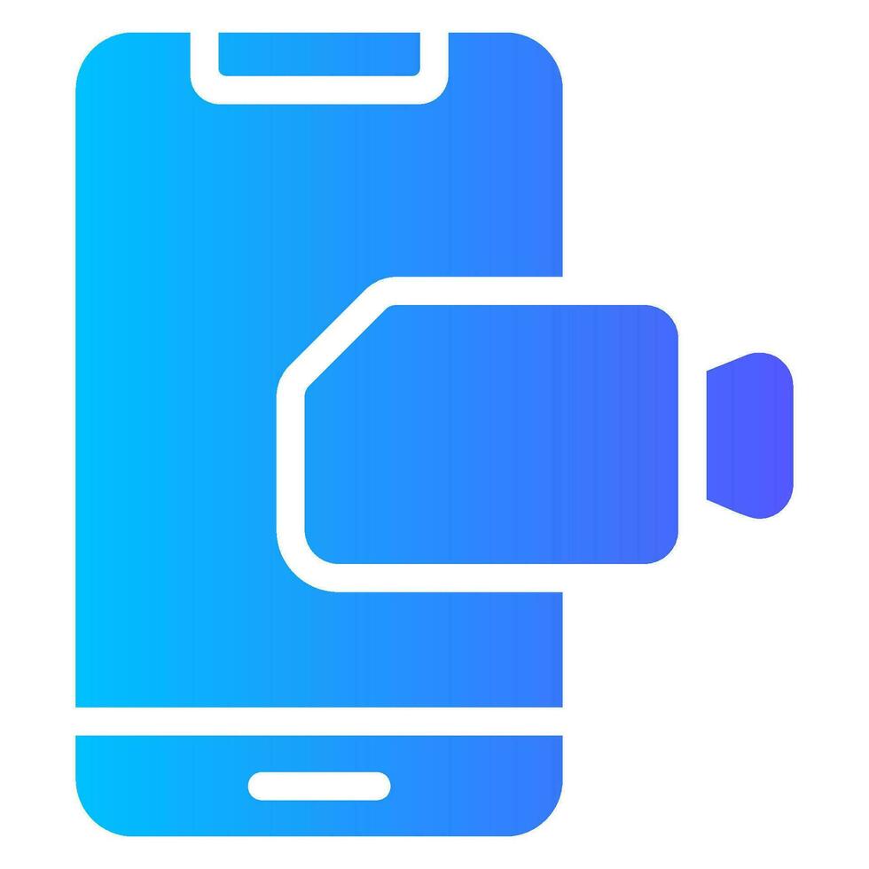 mobile gradient icon vector