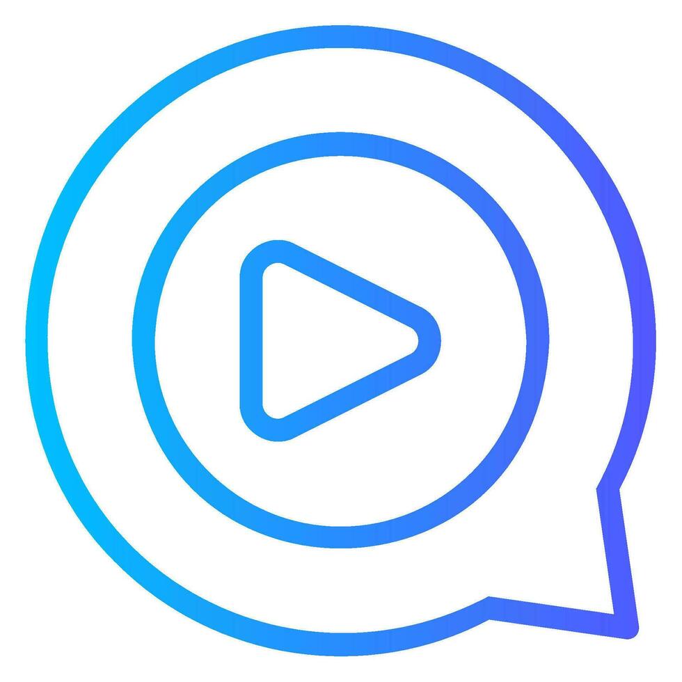 video gradient icon 34621490 Vector Art at Vecteezy
