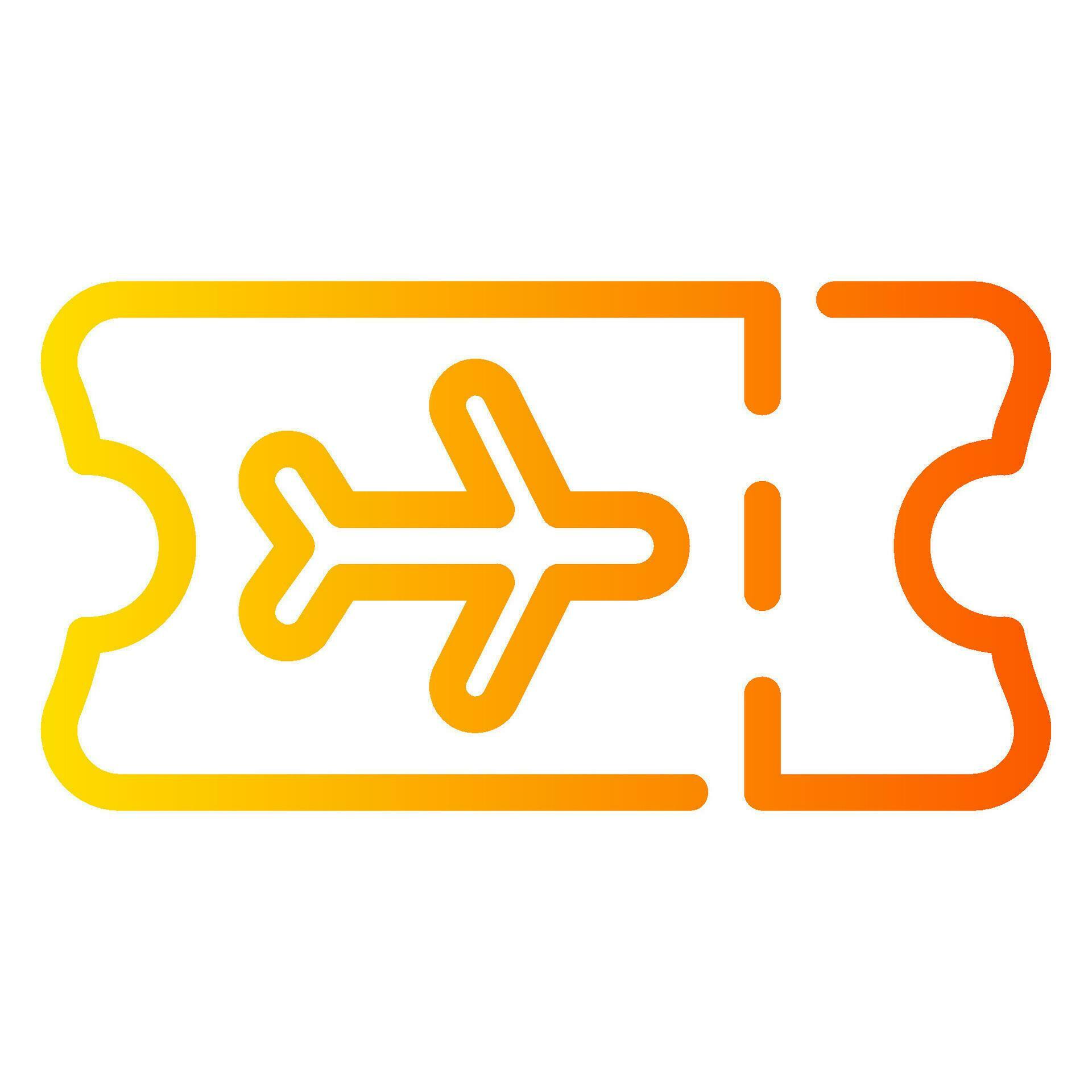 plane ticket gradient icon 34621526 Vector Art at Vecteezy