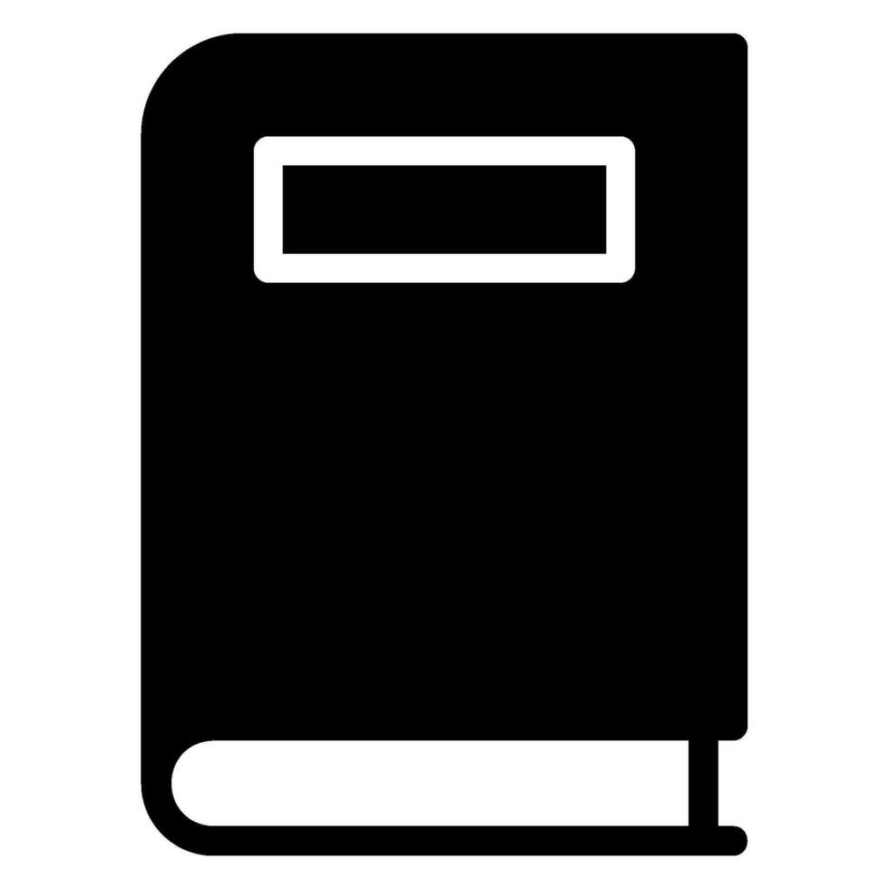 book glyph icon vector