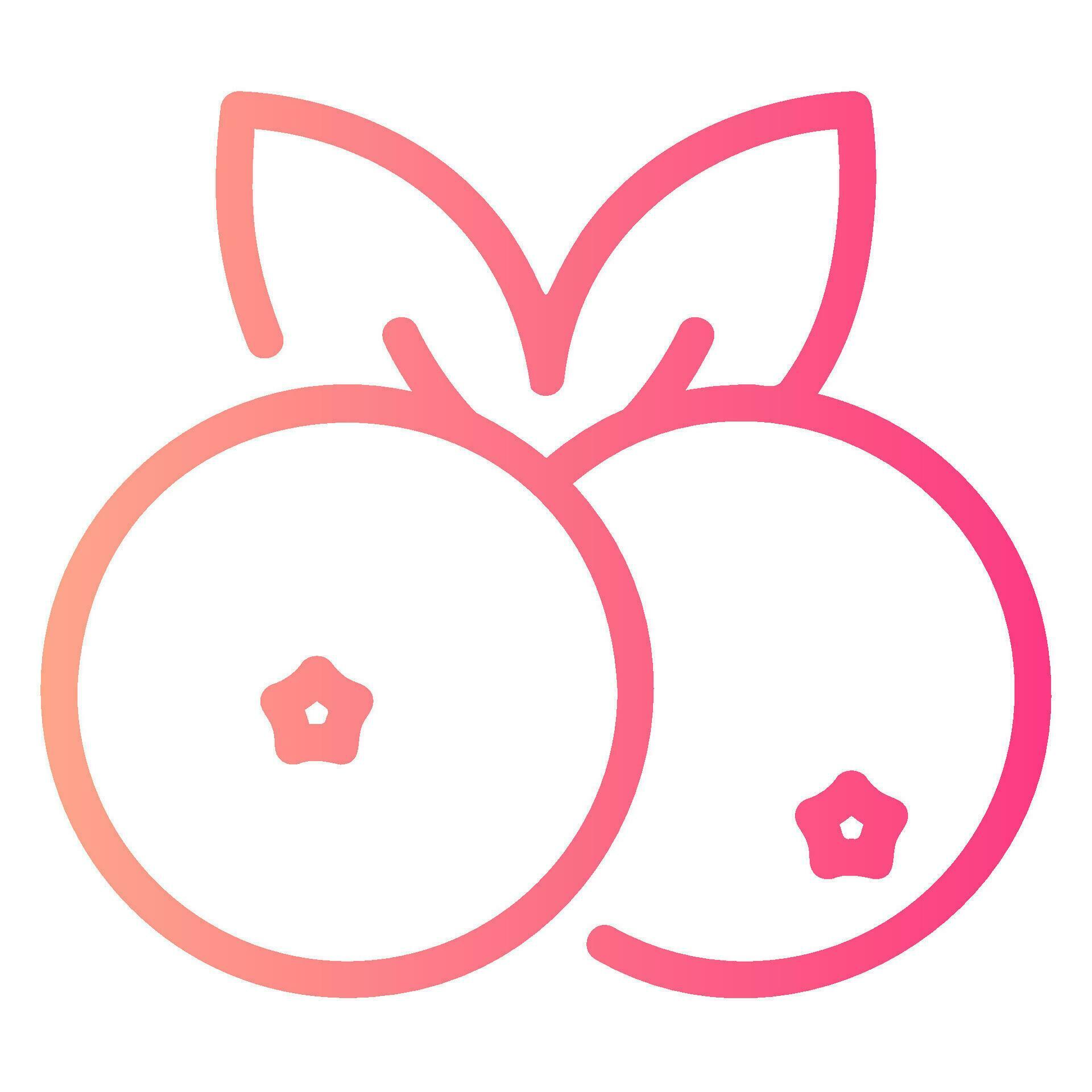 blueberries gradient icon 34621650 Vector Art at Vecteezy