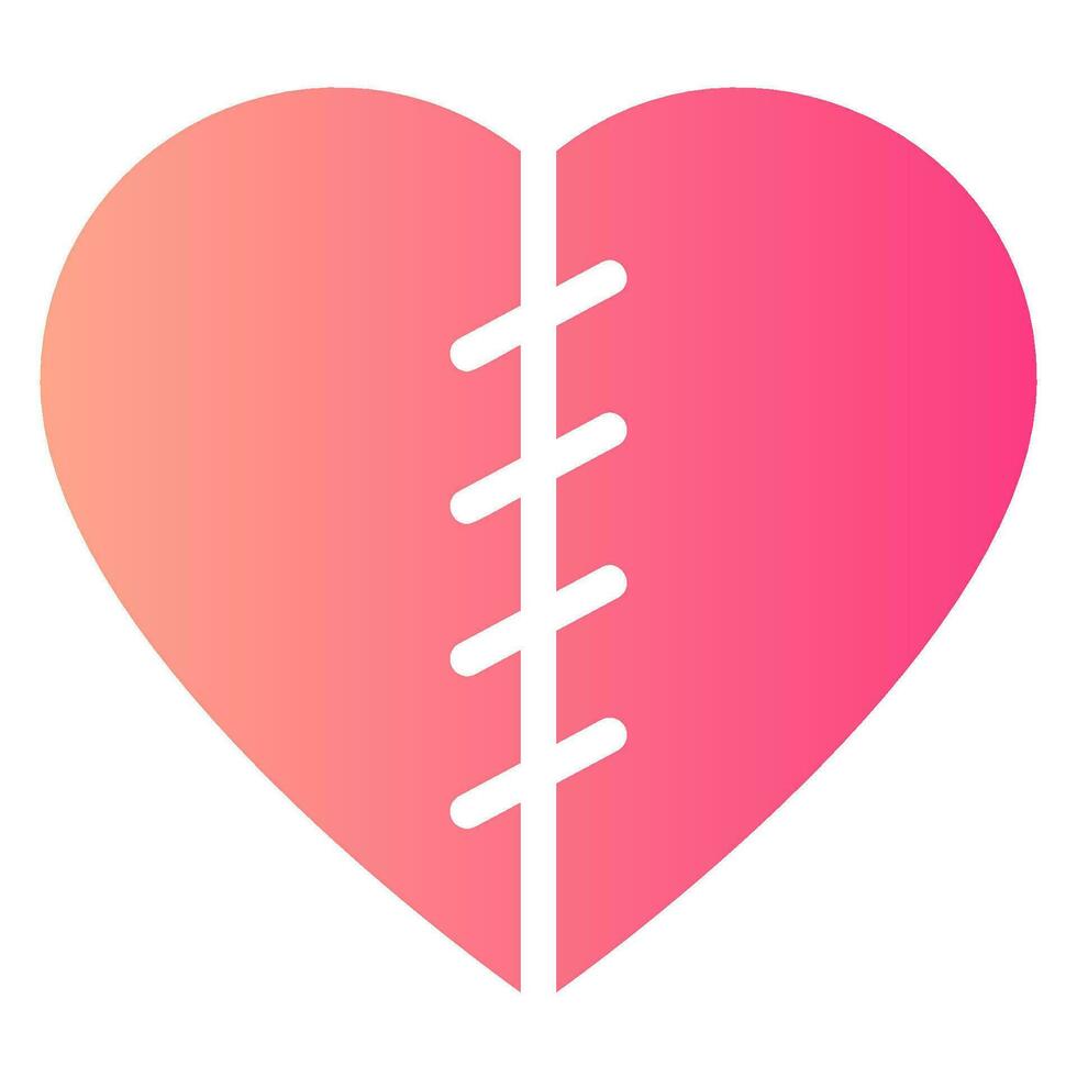 heart gradient icon vector