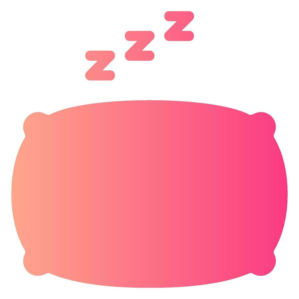 sleep gradient icon vector