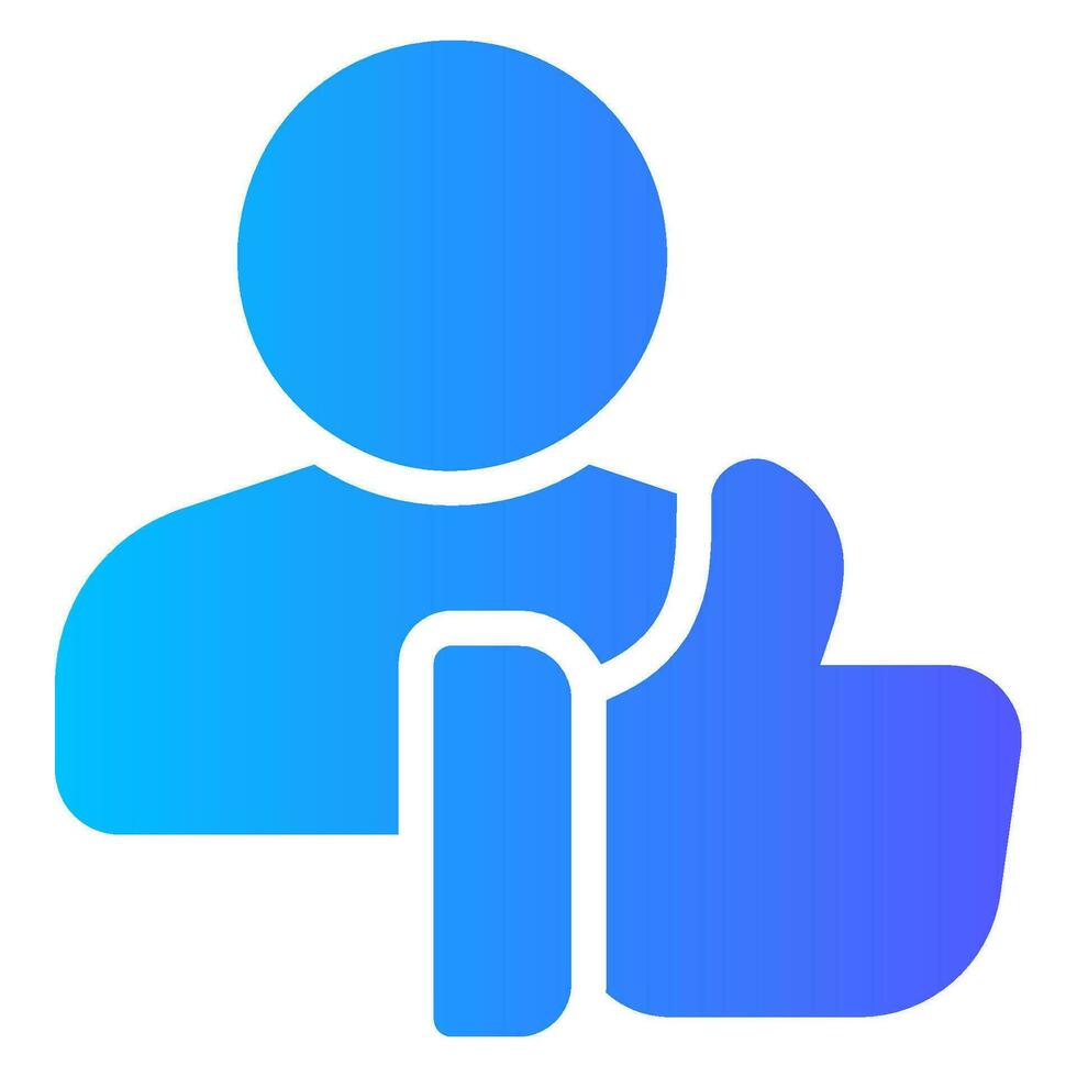 best customer experience gradient icon vector