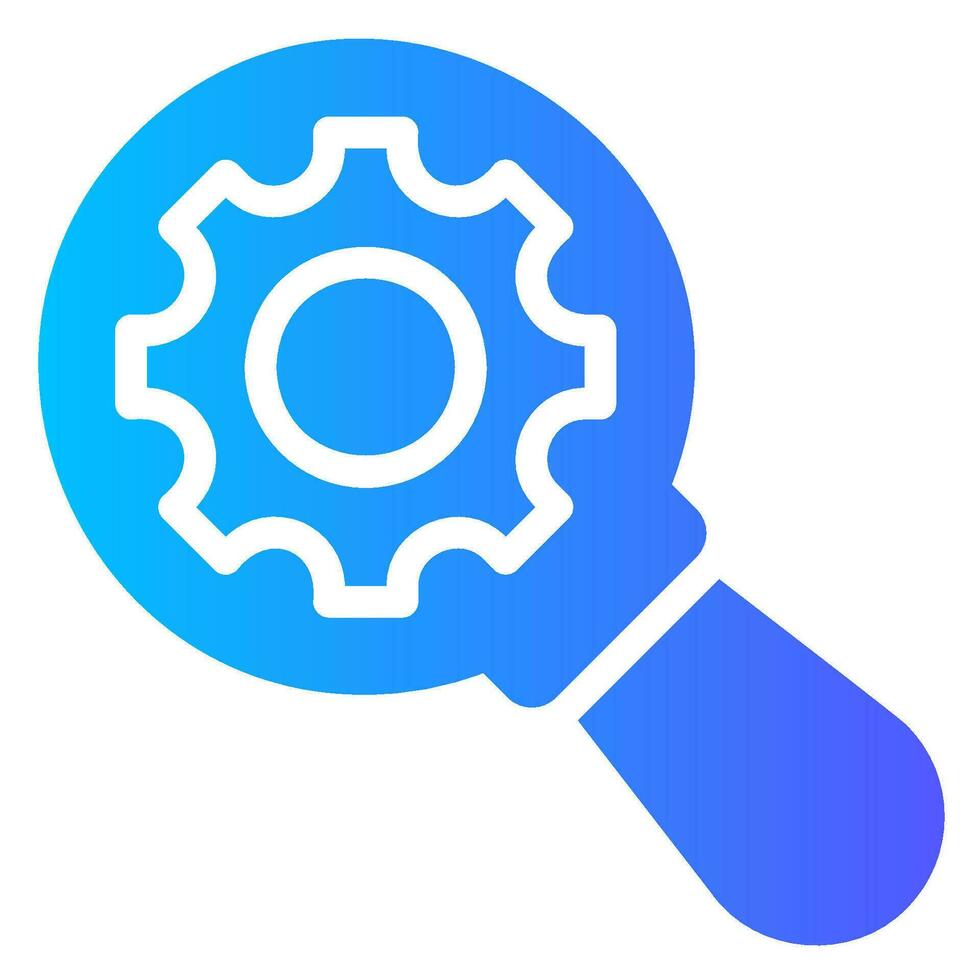 advanced search gradient icon vector