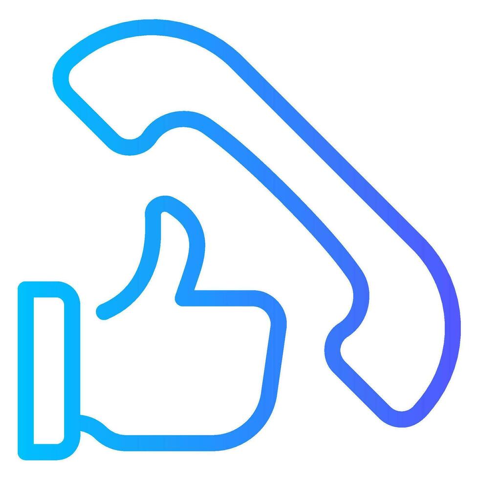 best customer experience gradient icon vector